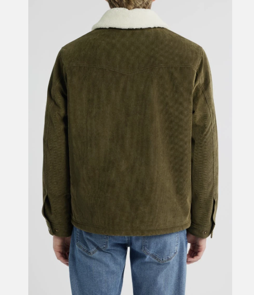 Pendleton Men's Seabeck Corduroy Trucker Jacket - Water-Resistant Sherpa-Lined Outerwear