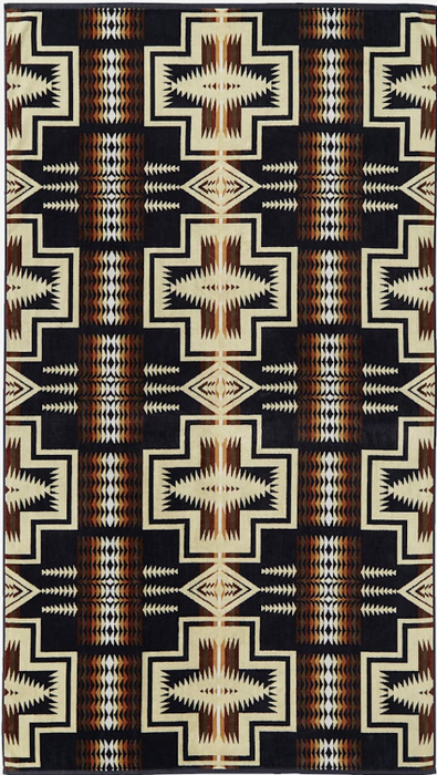 Pendleton Oversized Jacquard Spa Towel - Luxury Cotton Beach & Bath Towel 40x70