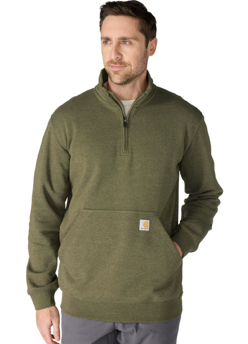 Loose Fit Midweight Quarter-Zip Mock-Neck Sweatshirt - 105294