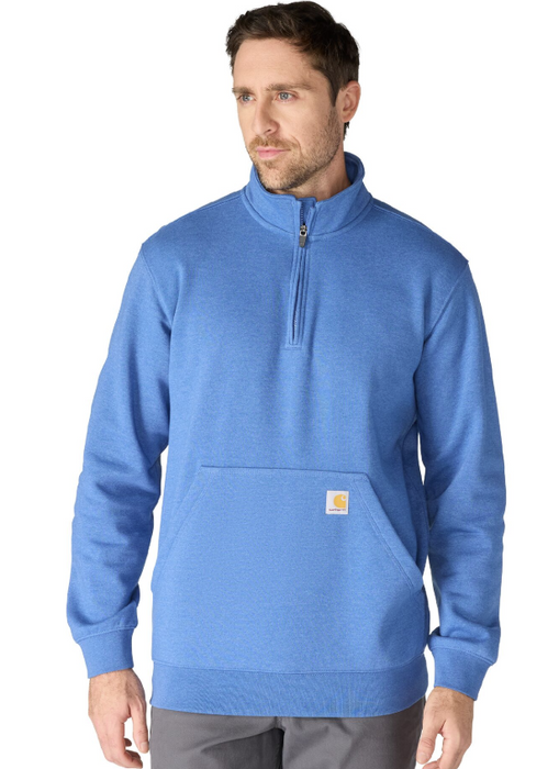 Loose Fit Midweight Quarter-Zip Mock-Neck Sweatshirt - 105294