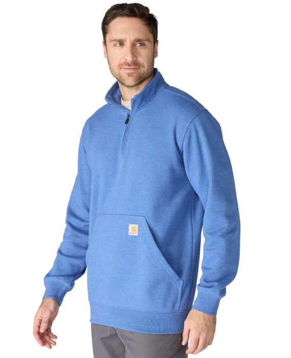 Loose Fit Midweight Quarter-Zip Mock-Neck Sweatshirt - 105294