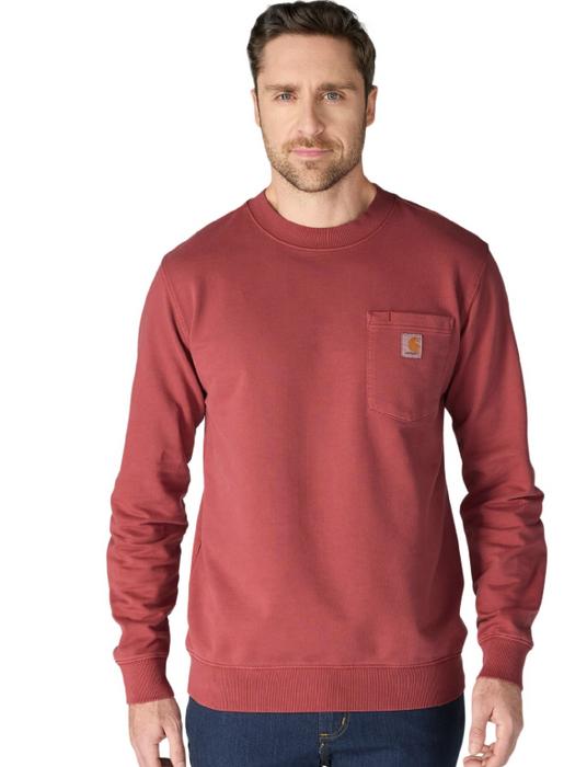 Carhartt Men's Relaxed Fit Garment Dye French Terry Crewneck Sweatshirt 106853 2026 Colors