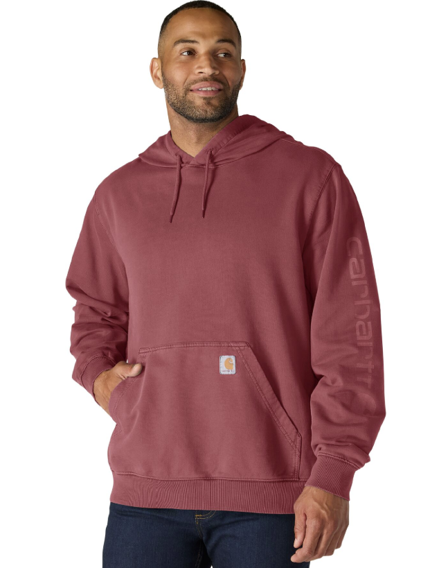 Carhartt Durham Garment Dyed Logo Sweatshirt | Men's Cotton Hoodie
