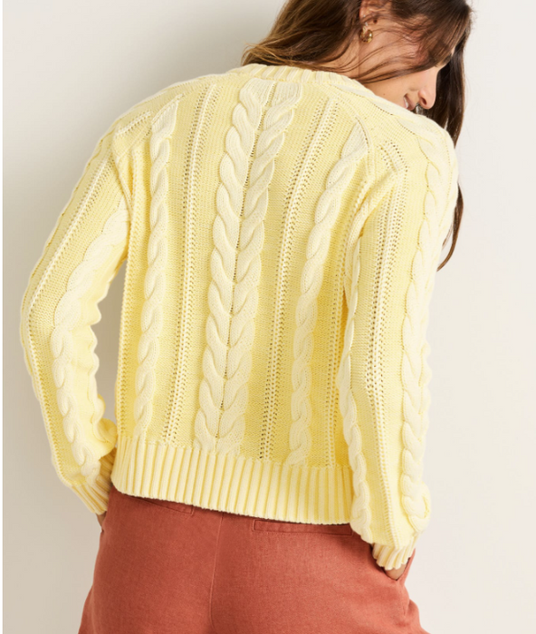 Pendleton Women's Cotton Cable Crewneck Sweater