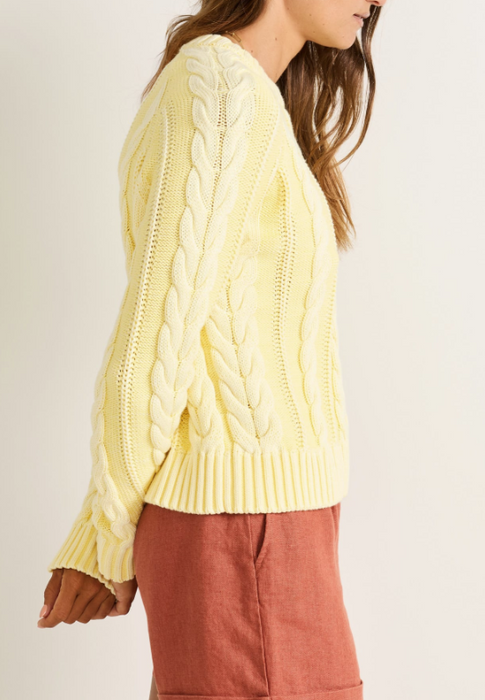 Pendleton Women's Cotton Cable Crewneck Sweater