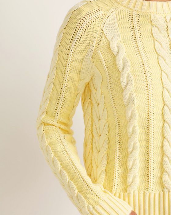 Pendleton Women's Cotton Cable Crewneck Sweater