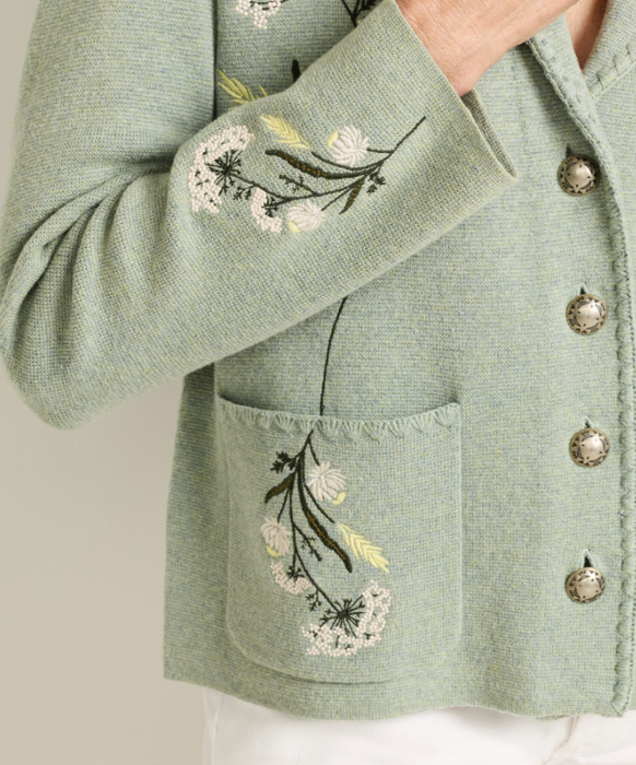 Pendleton Women's Floral Souvenir Cardigan - Botanical Embroidered Western Cardigan