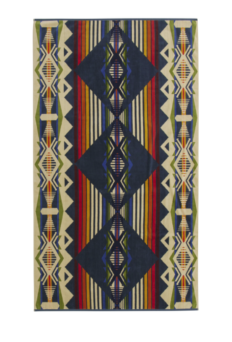 Pendleton Oversized Jacquard Spa Towel - Luxury Cotton Beach & Bath Towel 40x70