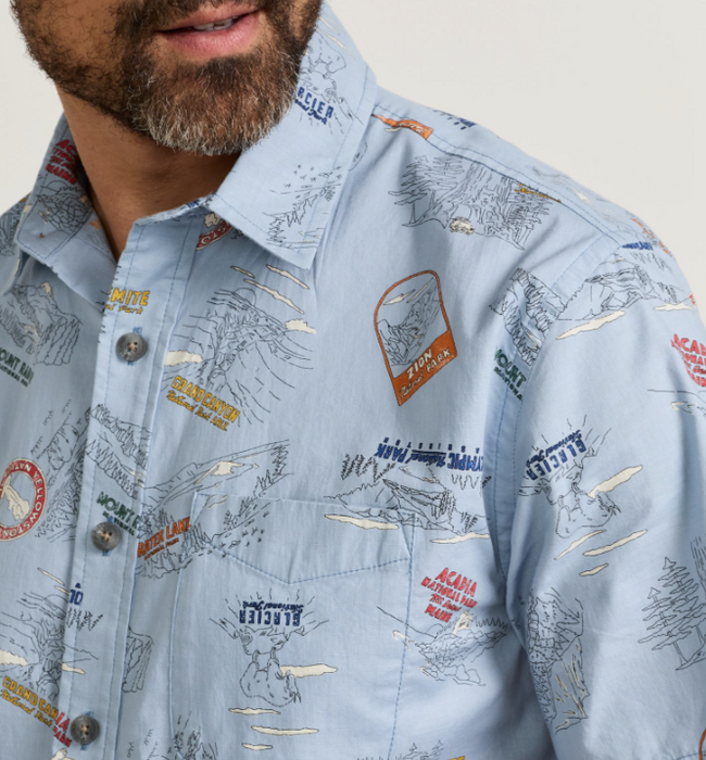 Pendleton Men's Short-Sleeve National Park Shoreline Shirt