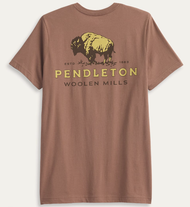 Pendleton Men's Short-Sleeve Vintage Bison Graphic Tee