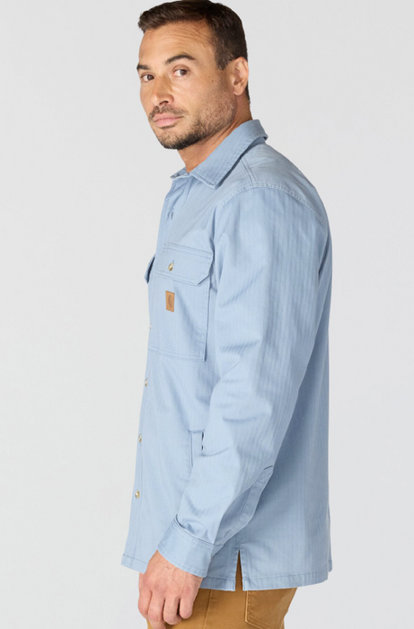 Carhartt Newcastle Herringbone Shirt Jac - Men's Rugged Flex Work Shirt Jacket - 107307