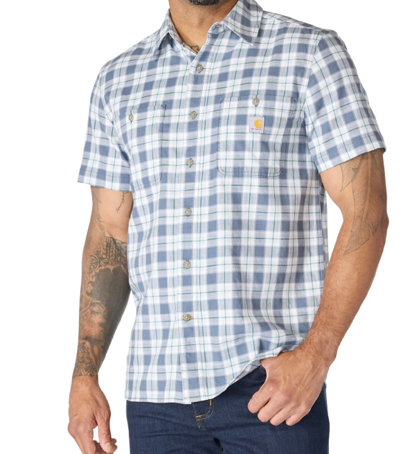 Carhartt Men's Bozeman Relaxed SS Plaid Shirt - 107272