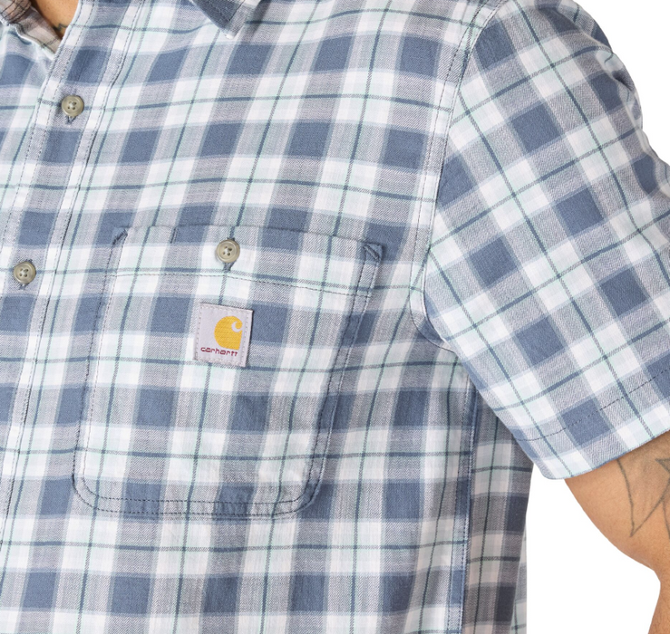 Carhartt Men's Bozeman Relaxed SS Plaid Shirt - 107272