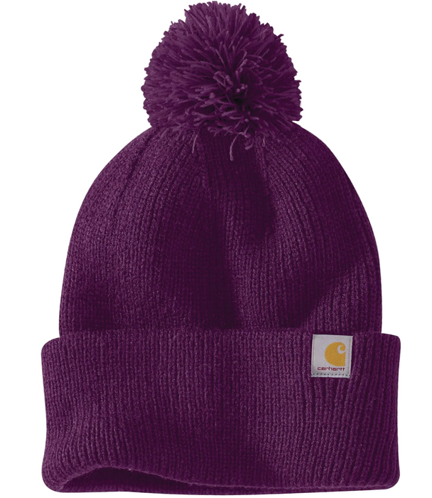Carhartt Women's Knit Pom-Pom Cuffed Beanie - 106003 - CLOSEOUT