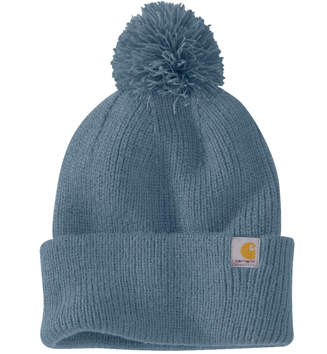 Carhartt Women's Knit Pom-Pom Cuffed Beanie - 106003 - CLOSEOUT