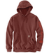 Brown hoodie with Carhartt logo on a transparent background