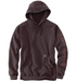 Brown hoodie with Carhartt logo on a transparent background
