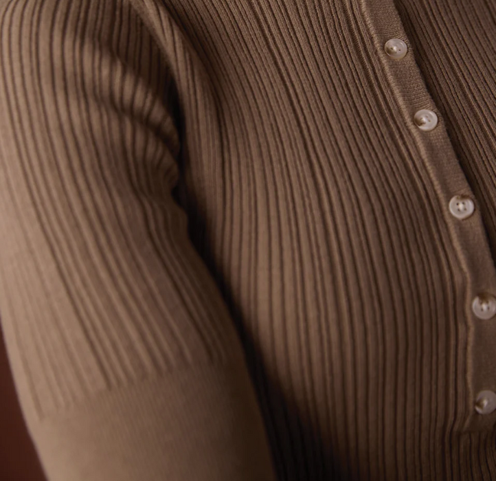 The Normal Brand  Coco Henley Sweater – Taupe