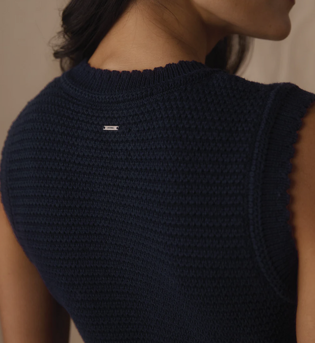 The Normal Brand Quinn Knit Mini Dress — Navy