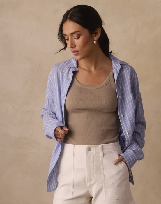 Freshwater Overshirt — Sorrento Stripe