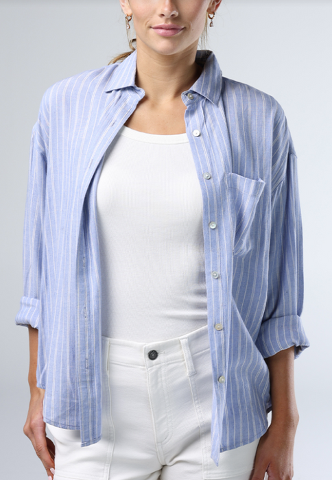Freshwater Overshirt — Sorrento Stripe