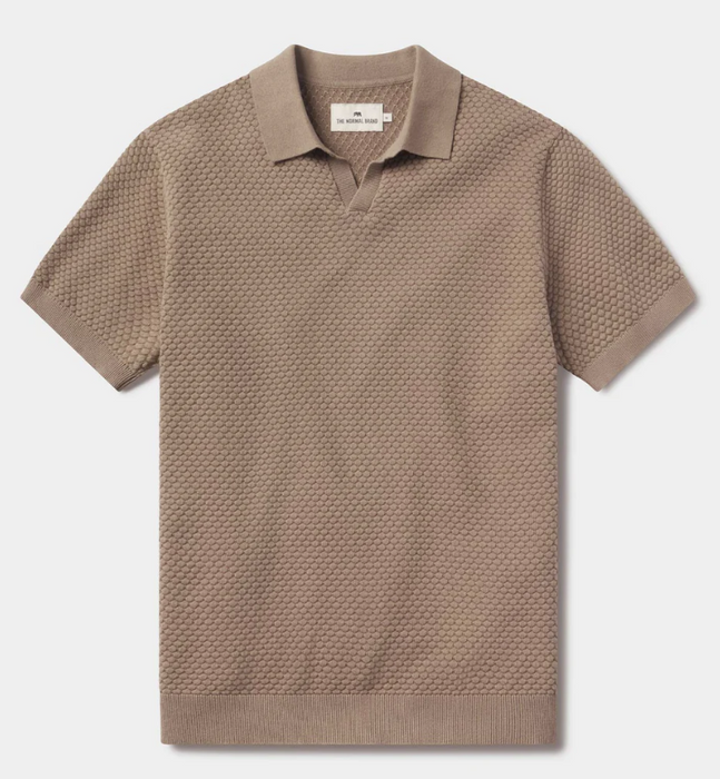 The Normal Brand Robles Knit Jacquard Polo - S1SRKJPL