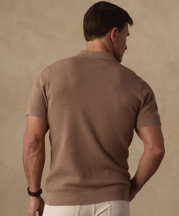 The Normal Brand Robles Knit Jacquard Polo - S1SRKJPL
