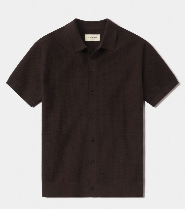 The Normal Brand BreezeKnit Button Up – Breathable Waffle-Knit Shirt