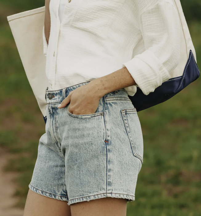 The Normal Brand Mid-Rise Denim Short – Medium Greyson Wash