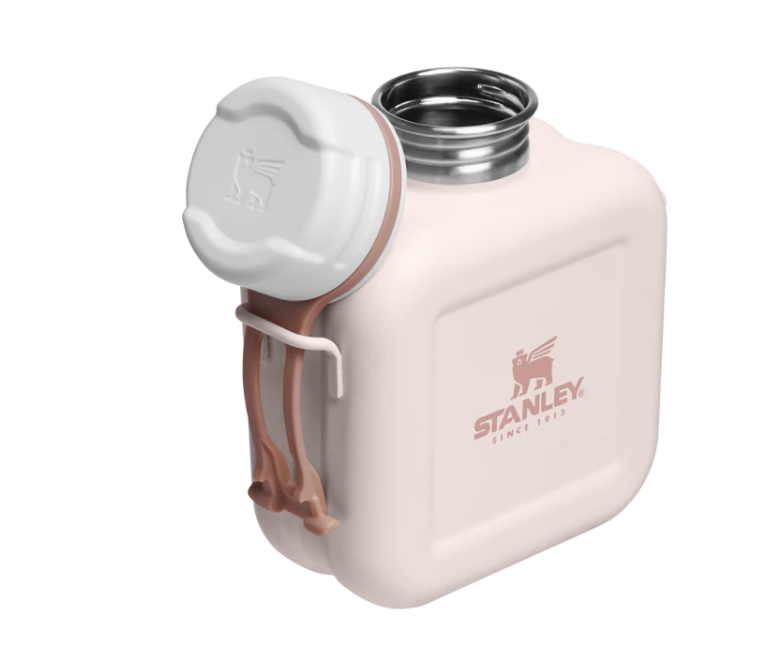 Next x Nature Canteen – 25 oz Recycled Stainless Steel Hands-Free Water Bottle with Adjustable Strap