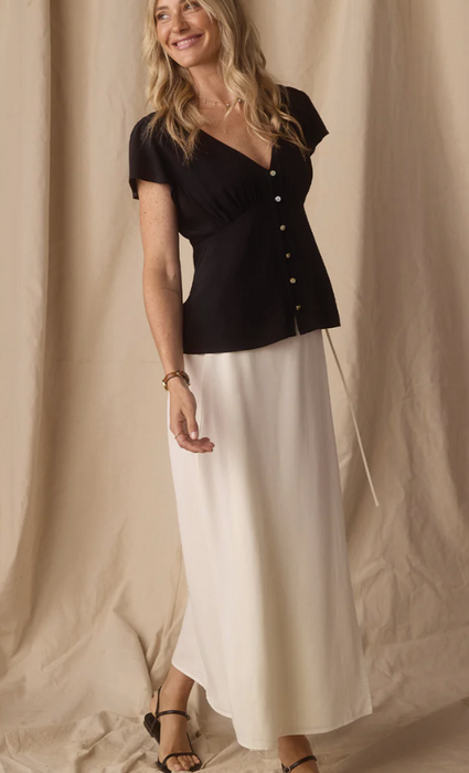 The Normal Brand Aria Crepe Emily Blouse — S2EACEMB