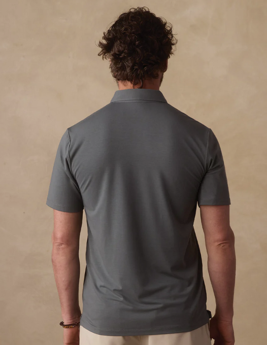 The Normal Brand LuxeJersey Button Down Polo – Breathable Performance Polo S1KLXCPL