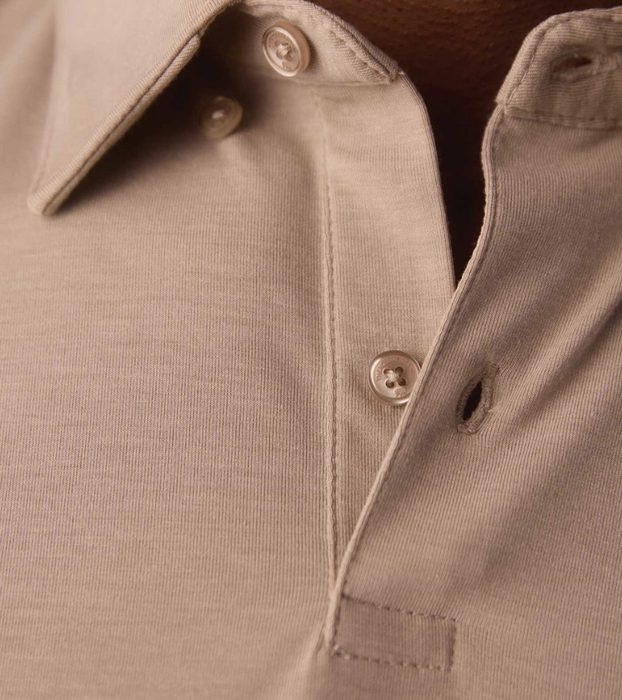 The Normal Brand LuxeJersey Button Down Polo – Breathable Performance Polo S1KLXCPL