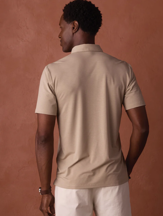 The Normal Brand LuxeJersey Button Down Polo – Breathable Performance Polo S1KLXCPL