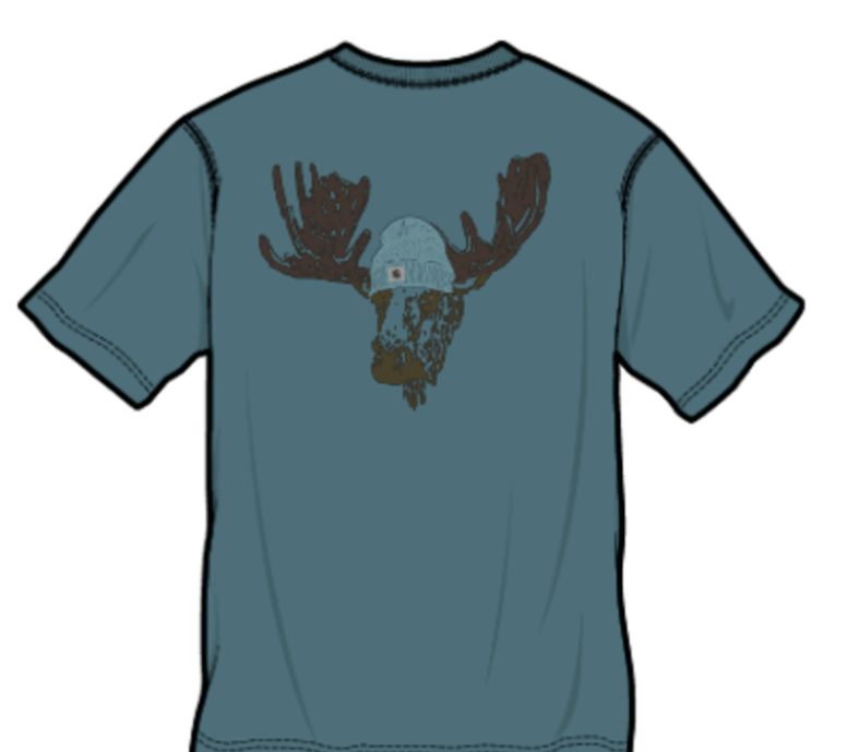 Carhartt Moose Graphic Short-Sleeve Pocket Tee - 107876