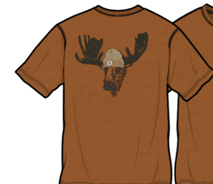 Carhartt Moose Graphic Short-Sleeve Pocket Tee - 107876