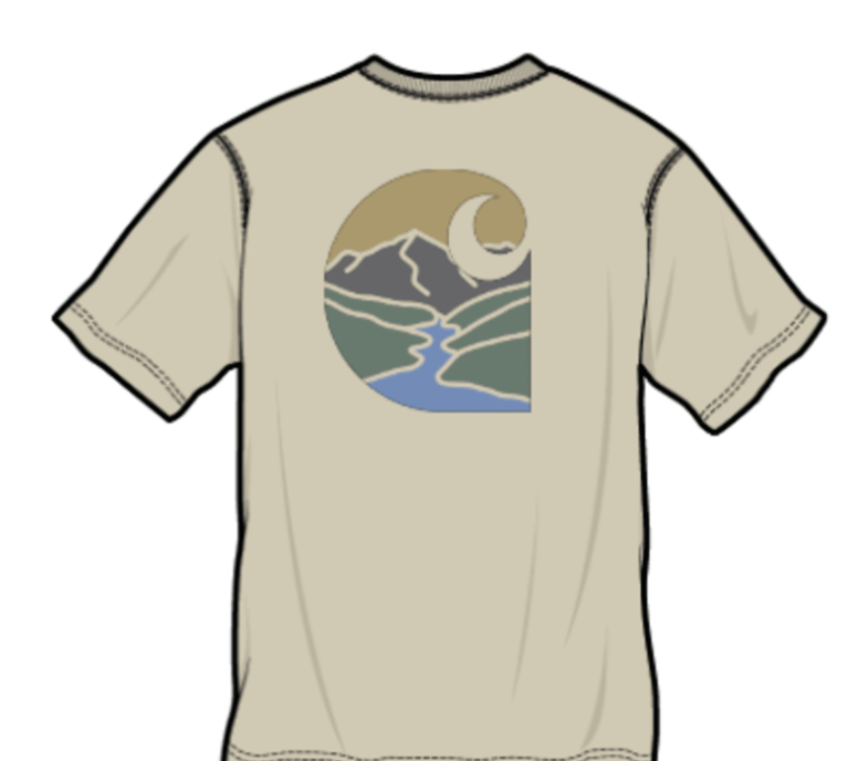 Carhartt Men's Irvine Relaxed Fit Mountain River T - Shirt - 107789