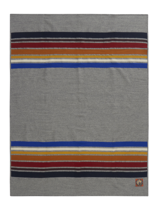 Pendleton National Park Crater Lake Wool Throw Blanket with Leather Carrier - 54x72