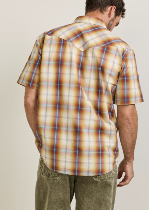 Men's Short-Sleeve Plaid Frontier Shirt - RA1480