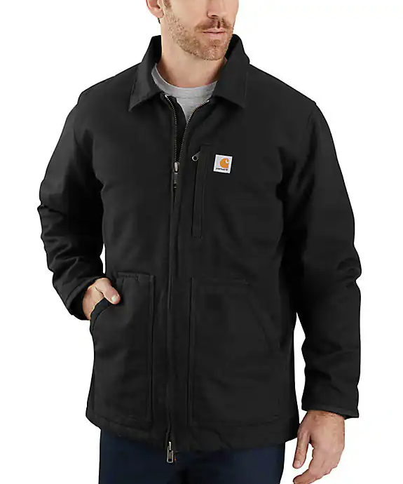Carhartt Men's Washed Duck Ridge Coat - Lined Field Jacket