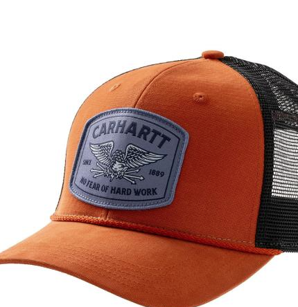 Carhartt Canvas Mesh-Back Oakland Eagle Cap