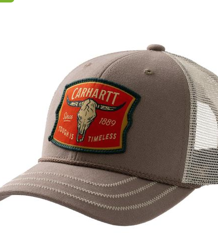 Carhartt Canvas Mesh-Back Oakland Steer Cap