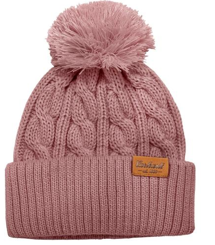 Carhartt Cable Knit Cuffed Beanie with Pom-Pom - 107736
