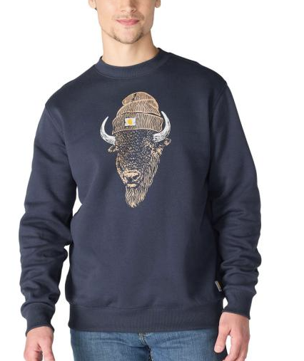 Carhartt Sawyer Bison Crewneck Sweatshirt 107732