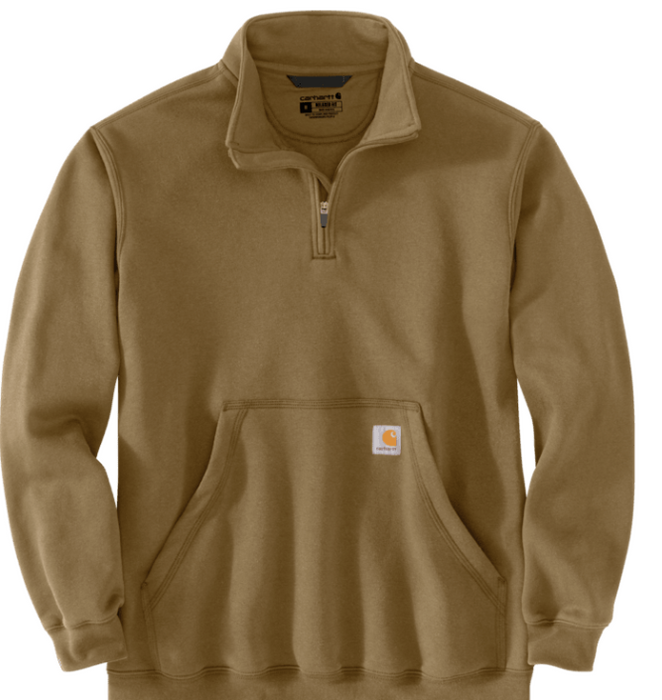 Loose Fit Midweight Quarter-Zip Mock-Neck Sweatshirt - 105294
