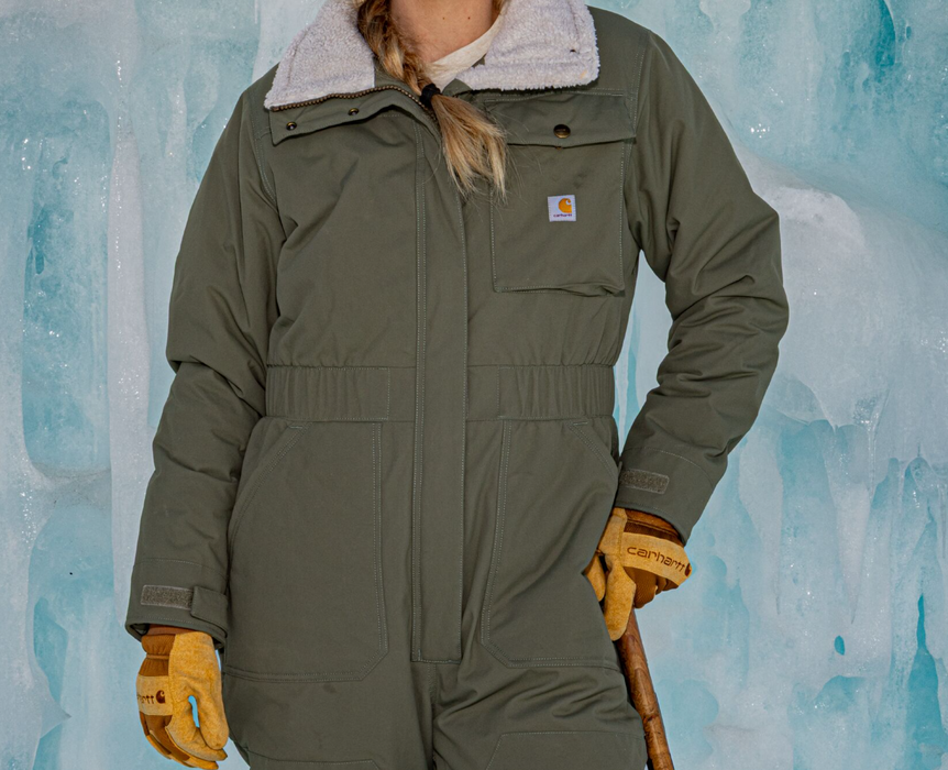 Carhartt Women's Great Lands Coverall - Dusty Olive