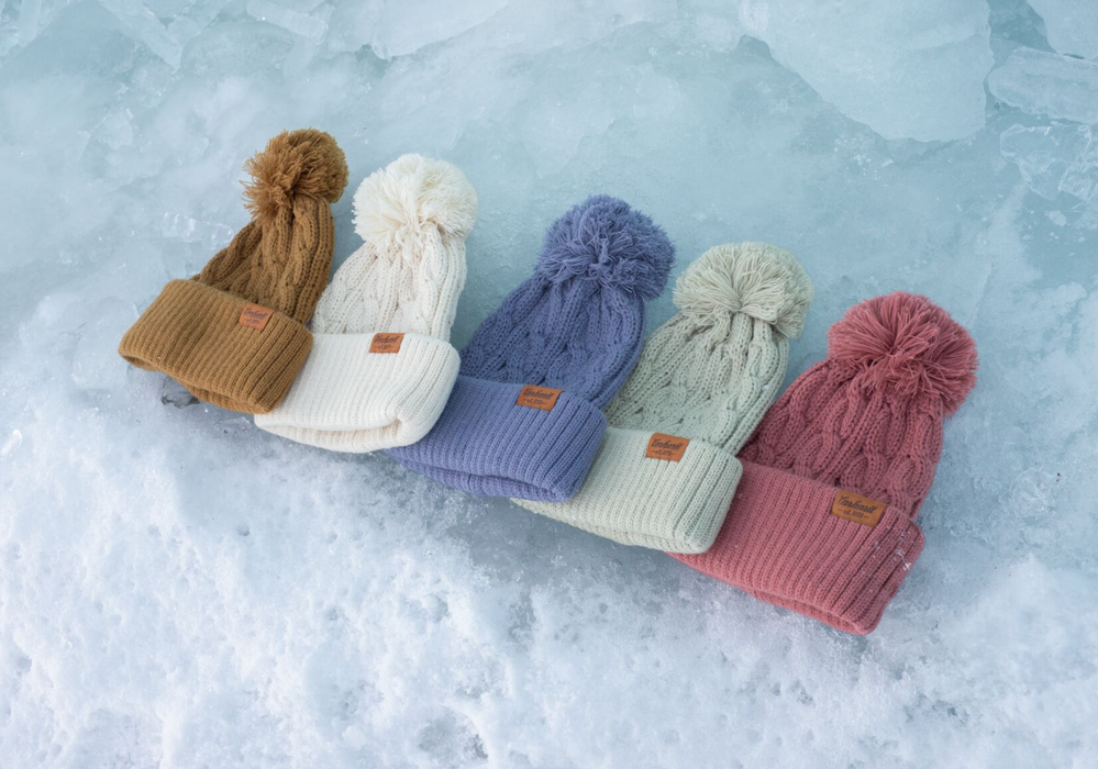 Carhartt Cable Knit Cuffed Beanie with Pom-Pom - 107736