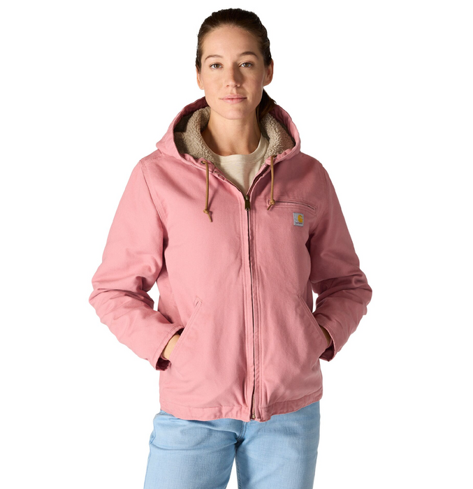 Carhartt Women's Sherpa-Lined Washed Duck Jacket - Level 3 Warmest Insulated Coat 104292