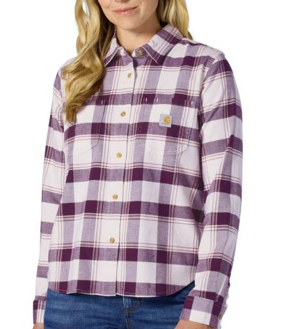 Carhartt Women's Hamilton Relaxed Fit Rugged Flex® Stretch Flannel Shirt