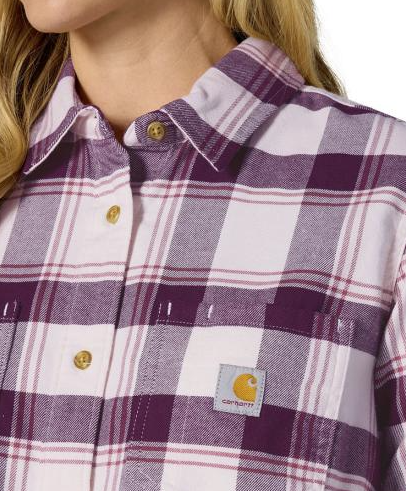 Carhartt Women's Hamilton Relaxed Fit Rugged Flex® Stretch Flannel Shirt
